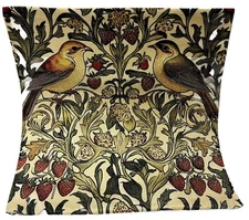 William Morris Abstract Floral Bird Design Throw Pillow Cover Home Decor  18x18”