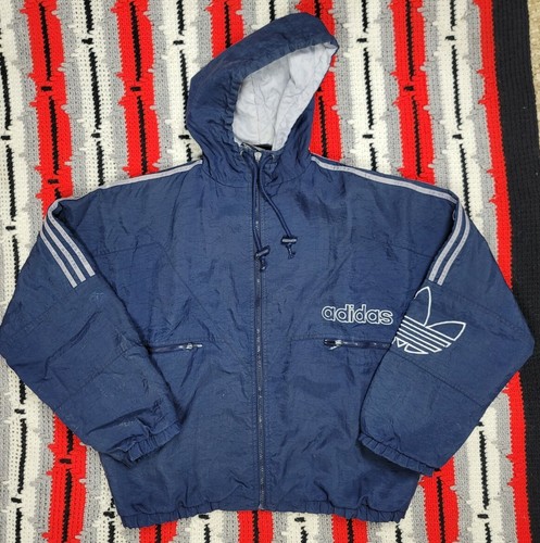 Vintage Adidas Jacket Trefoil Logo Coat 