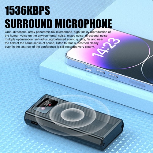 500Hrs Mini Spy Digital Voice Activated Recorder Audio MP3 Player Supports 128GB - Picture 4 of 20