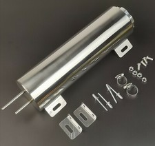 3 X 10 Polished Stainless Steel Radiator Overflow Catch Tank Street Rat Rod