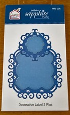 Spellbinders Sapphire Plus - Decorative Label 2 Plus - 2 dies