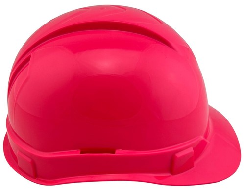 Pyramex Ridgeline 4 pt Cap Style Hard Hat with Ratchet Suspension - HiViz Pink - 第 4/8 張圖片