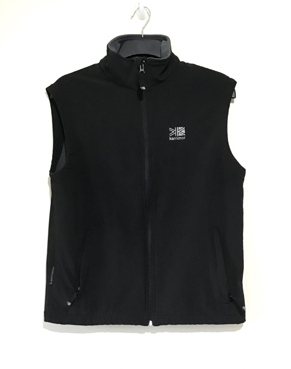 Karrimor Wind Water Resistant Black Zip Up Fleece Lined Sleeveless Jacket  Large