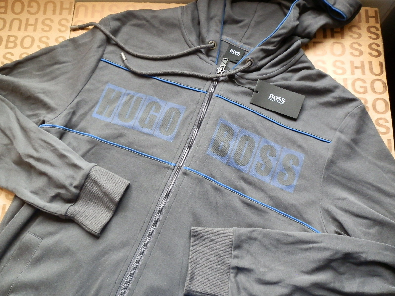 New Hugo Boss Men Grey Golf Tracksuit 