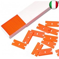 Ewrap - Lame per raschietto in plastica da 100 pezzi, raschietto per piano