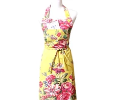 April Cornell Colorful Floral Kitchen Cotton Chef Apron