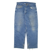 CARHARTT Blanket Lined Mens Jeans Blue Regular Straight W34 L28
