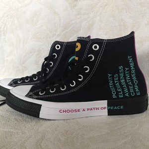 converse cano alto preto