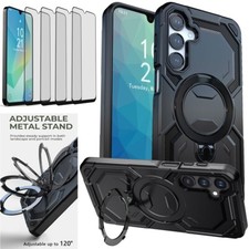 For Samsung A17/A16/A15/A14 5G Back Kickstand Case Phone Cover / Tempered Glass