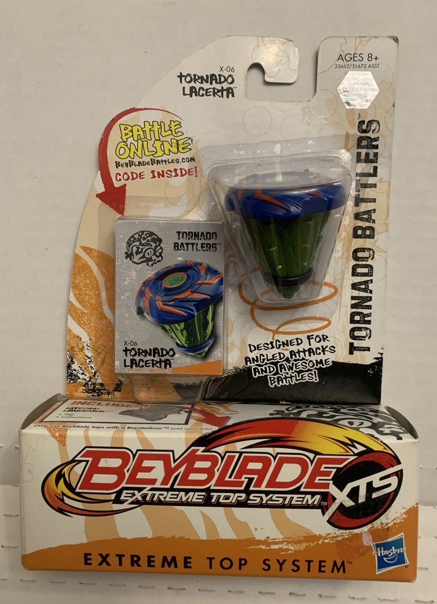 NEW Beyblade XTS Tornado Lacerta X-06 Tornado Battlers Extreme Top
