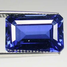 Lab Created Blue Sapphire Diffusion Octagon Faceted Loose Stones (7x5mm-16x12mm)