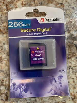 Brand New In Box Verbatim Secure Digital Card 256mb/SD card