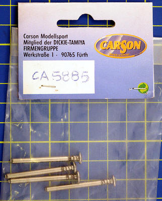 Carson 005885 Vintage Cross Steering Shaft (4) Pins Arms Modeling