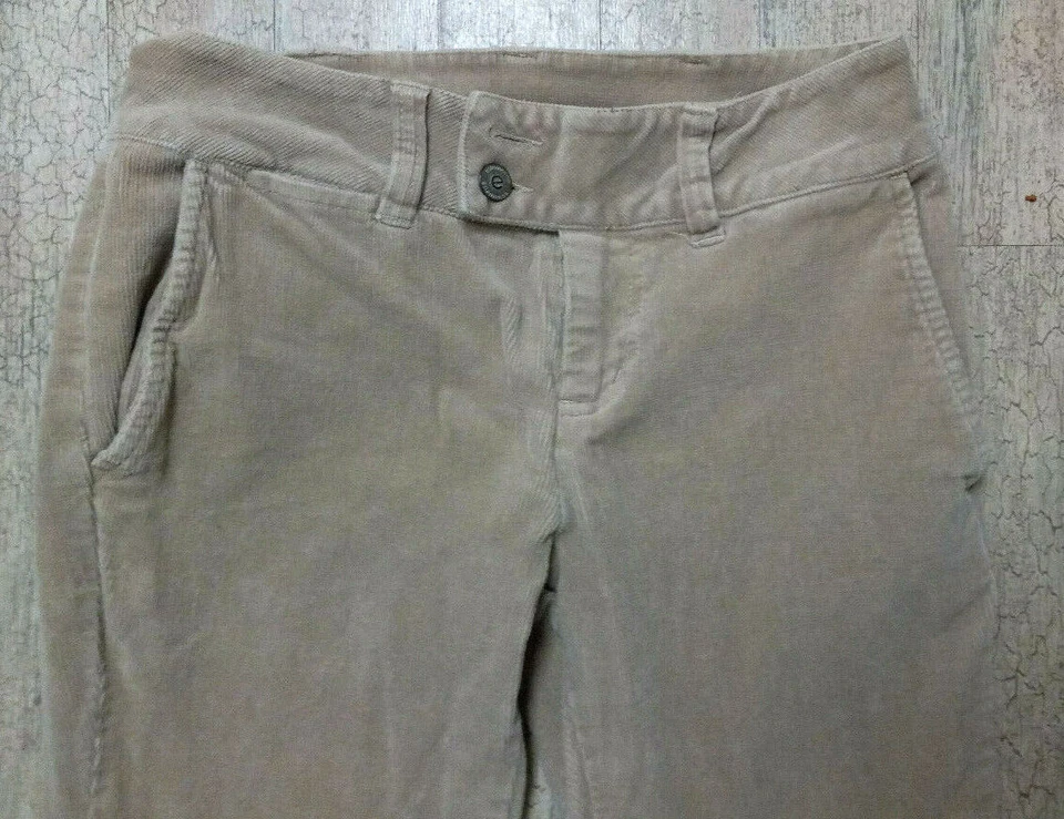 Pantalones de pana ellemenno para mujer 3 pantalones marrón tostado corte bota Foto 2 de 4
