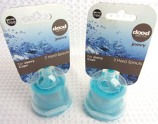 4 Joovy Dood Sippy Cup Lids - Turquoise - Hard Spouts - 2 Packs of 2 - New
