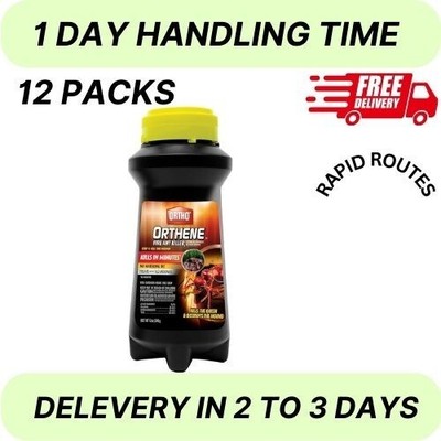 12X Ortho Orthene Fire Ant Killer1, Kills Queen, Destroys up to 162 Mounds,12 oz