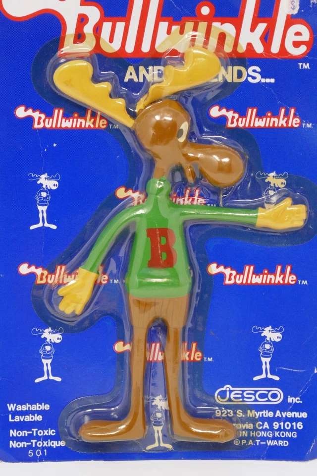 Фигурка Jesco 1985 Bullwinkle and Friends Bendable Bullwinkle ЗАПЕЧАТАННАЯ - Изображение 2 из 4