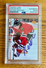 Duncan Keith 2007-08 Upper Deck #32 Signed Card Auto PSA RARE B