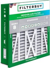 Filtros de aire Filterbuy 20x25x5, repuesto de horno de CA para Honeywell (MERV 8)