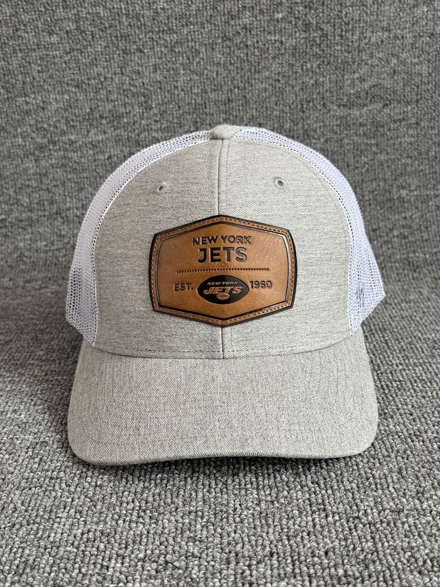 '47 Brand New York Jets Trucker Snapback Hat Heather Gray OSFA