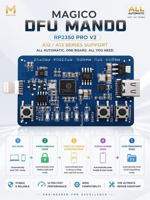Magico DFU Mando RP23050A V2 Version PRO ALL AUTO DFU Mode Tool For A12 ，A13
