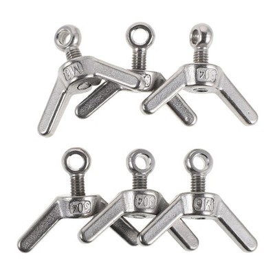 6 PCS Joint Bolt Set Hand Tightened Thumb Screws Electronic Equipment Bolts