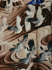 VTG 50's Penney  s Rayon Hawaiian Aloha Shirt Loop Short Sleeve M Sea BIRDS OCEAN