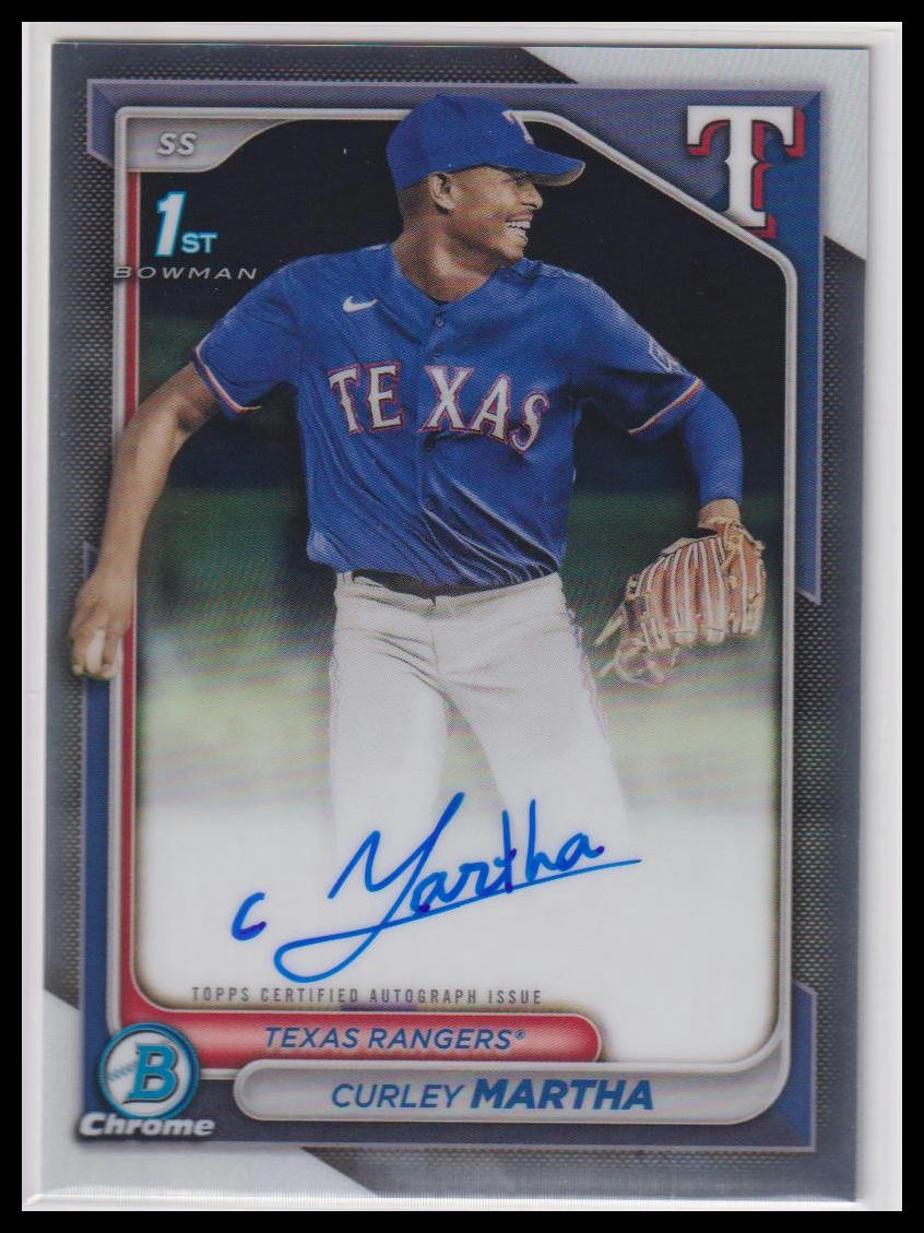 2024 Bowman Chrome Curley Martha #CPA-CM Auto