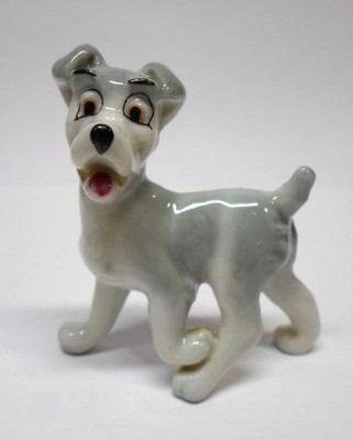 Vintage WADE WHIMSIES TRAMP DOG FIGURINE Lady & Tramp Disney England 2.25'' Tall