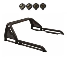 Black Horse Glator Roll Bar Modular Black with 7"LED fit 2007-2023 Sierra 3500HD