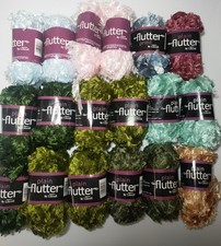 18 X Plain Flutter, 100 Polyester,50 Gram, Various Colours