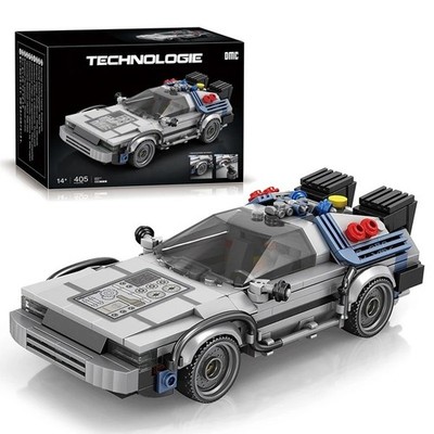 1:24 Classic Movie Rennwagen Bausteine MOC Modell Sportwagen Spielzeug Back Fut