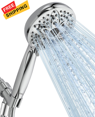#ad #ad 6 Setting Shower Head with Handheld JDO High Pressure Hand held Chrome $36.44