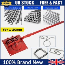 Heavy-duty Manual Rebar Bender 1-20mm Bending Tool Portable Steel Bar Bender