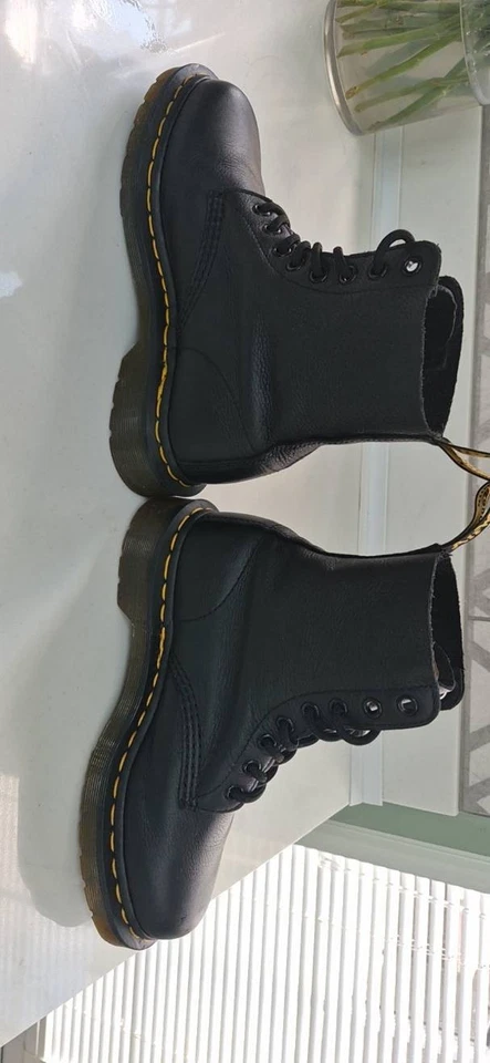 Dr. Martens Sinclair Hi Max Black Leather Platform Lace-Up Zip Boots UK 4, photo 2 of 5