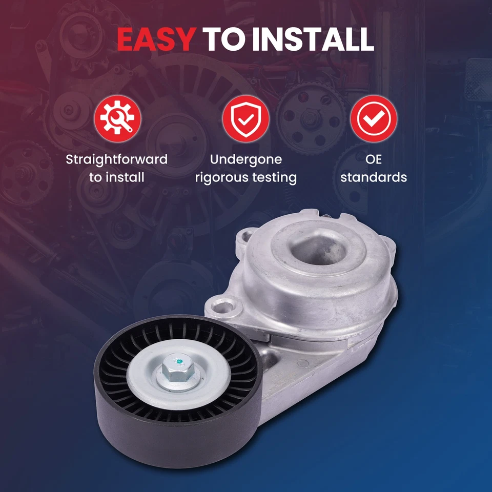 Belt Tensioner w/Pulley Fit Ford F-150 E-350 E-450 F-250 F-350 Super Duty 6.2L Foto 3 de 4