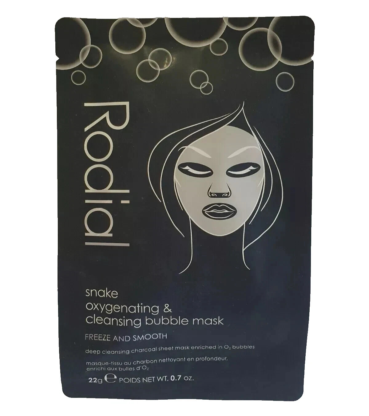 1 x RODIAL Snake Oxygenating & Cleansing Bubble Sheet Mask New RRP £12.00