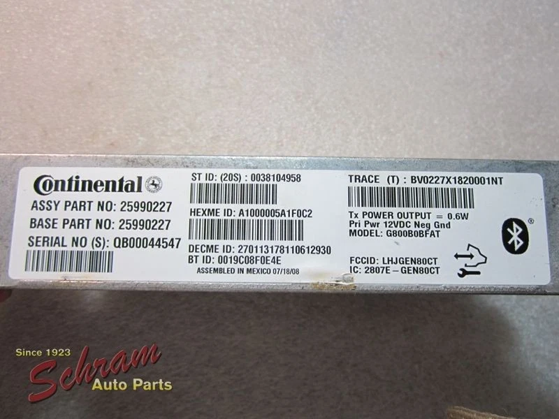 Chassis ECM Stability Yaw Rate Control Fits 09 EQUINOX 993247 - Image 2 of 4