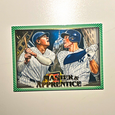 Topps 2019 Gallery Master & Apprentice Aaron Judge Babe Ruth MA-RJ Green /250