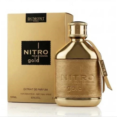 Dumont Nitro Gold Extrait De Parfum for Men 3.4 fl oz New In Box