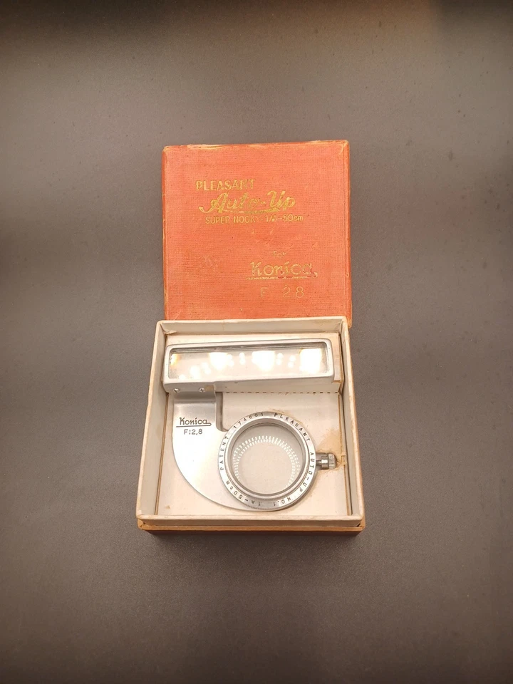 Agradable Auto-Up Super Nooky 1M-50mm Para Konica F:2.8 Con Caja Original, BONITO Foto 4 de 4