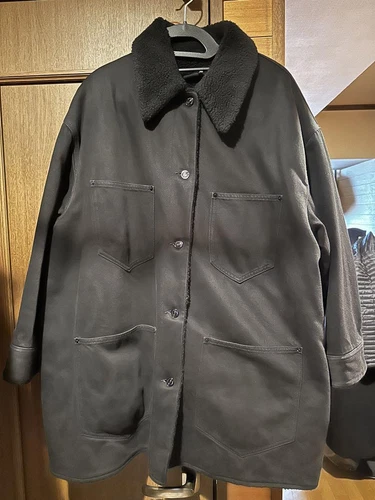 Giacca shearling oversize Maison Margiela usata esterna donna taglia S molto rara