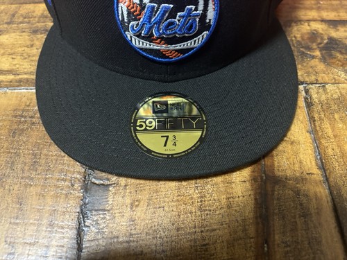 Hat Club New York Mets Juan Soto Logo Black Royal New Era Fitted 7 3/4 Pink UV - Picture 3 of 22