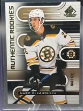 2022 Upper Deck SP Game Used Hockey Marc McLaughlin Authentic Rookies Gold /122