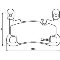 Hella BremsbelÄGe Hinten Passend FüR Porsche Cayenne | 8DB 355 039-111