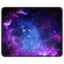 Galaxy Theme Computer Mouse Pad 12 x 10 in for Desk Large Gaming Mouse Pad