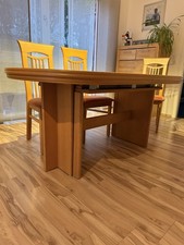 Venjakob Esstisch ausziehbar 160-360/94/75 cm . Erle massiv. 6 Stühle (NP 5.000)