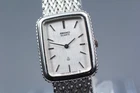 Vintage 1989 [Exc+5] Seiko 1400-5140 Silver Rectangle Quartz Women’s Watch JAPAN