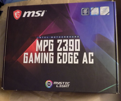MSI MPG Z390 Gaming Edge AC DDR4 SATA 6Gb/s USB 3.1 Wi-Fi/BT ATX Motherboard