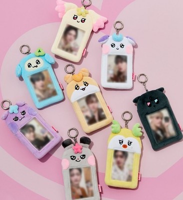 ATEEZ photocard Holder plush keyring PRESS START Enter the